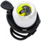 Liix Scooter Bell Punky Zebra Chrom Tierdesign Fahrradklingel für Kinder und Erwachsene mit Gummizug zur flexiblen Montage