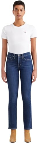 Levi's Damen Jeanshose 314 Shaping mit Stretch-Anteil, Straight Fit, Lapis Dark Horse, W33/L32