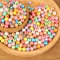 HERZWILD 500pcs holzperlen bunt holz perlen bastelnperlen f. DIY schmuck Herstellung (Pearl color B)