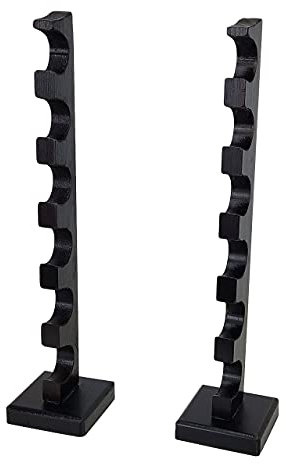 NANGOPOP Wizard Wand - Soporte de varita mágica de madera de 6 niveles para exhibición de mesa, capacidad para seis varitas