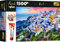 Trefl 26182 Set 2in1 Puzzle + Kleber, Puzzle 1500 Teile Wunderschöne Insel Santorini, Griechenland, Puzzle Kleber und Konservierungsmittel, Ordnen und Kombinieren der Elemente, Kreative Unterhaltung,