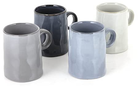 Barbary & Oak BO874015 Lot de 4 tasses Relic Glaze réactive en grès