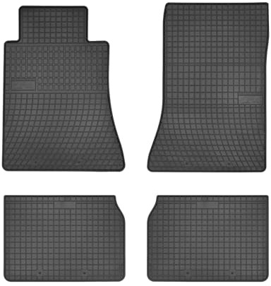 FROGUM EL Toro Gummimatten Ganzjähriges-Set von Autofussmatte Auto Fußmatten für Mercedes-Benz W124 1984-1997 | Beständiges Gummi Material | 1,5cm Schutzkante