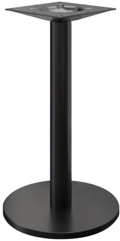 GGMMÖBEL Nizza | Stehtischgestell | Schwarz | Fuß: Ø 45 cm | Säule: 7,6 x 105 cm