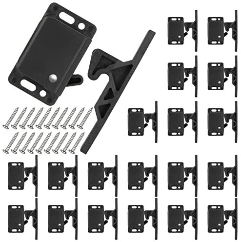 20 Pack Cabinet Door Latch RV Drawer Latch 10 LBS Pull Force RV Drawer Latches and Catches, Push to Close Grabber Catches for RV, Camper, Trailer, Motor Home, Kitchen, Motorhomes, Boats