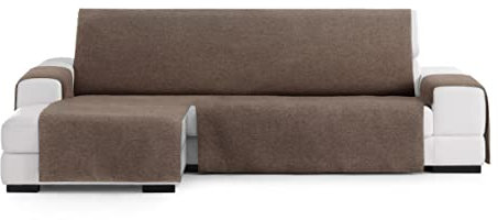 Eysa Valkiria sofabezug chaiselongue 290 cm Links frontalsicht, Farbe 07, Braun 7
