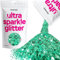 Hemway Ultra Sparkle Glitter - Turquoise Blue | 100g Multi Size Metallic Flakes for Resin & Epoxy Crafts | Supplies for Tumblers, Festival, Hair, Face, Body, Eye & Nail Art Decoration