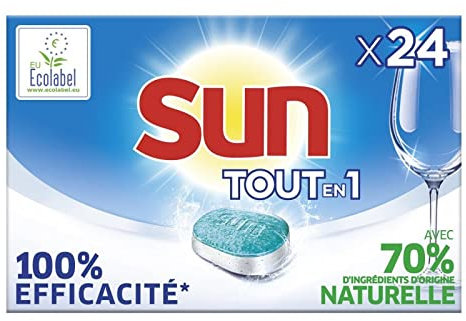 SUN, 24 Tablette Lave Vaisselle Tout En 1 Regular,Lot De 3,livraison offerte