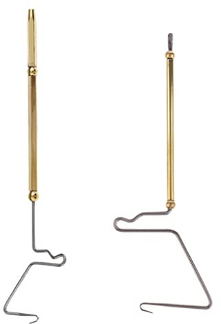 barenx Lot de 2 fouets de finition en acier inoxydable et laiton