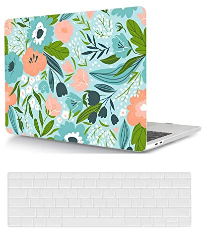 Estuche Dura para Macbook Pro 13 Pulgadas A1425 A1502 2015 2014 2013 2012 Versión con Pantalla Retina, Funda Protettiva Delgada in Plastica & Cubierta de Teclado, Flores de Colores