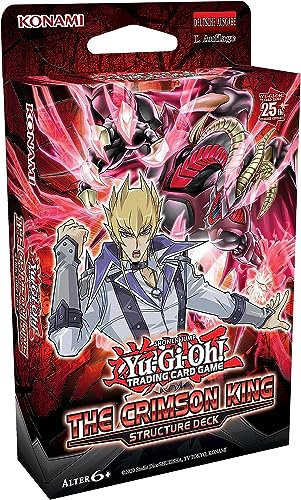 YuGiOh The Crimson King Structure Deck | DEUTSCH | Yu-Gi-Oh! Jack Atlas Karten NEU GÜNSTIG | + Arkero-G 50 Small Soft Sleeves japanische Kartenhüllen