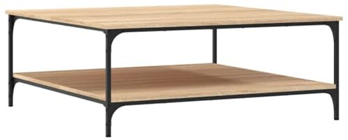 vidaXL Couchtisch, Sofatisch für Wohnzimmer, Wohnzimmertisch mit viel Stauraum, Beistelltisch Kaffeetisch Wohnzimmermöbel, Sonoma Eiche Holzwerkstoff