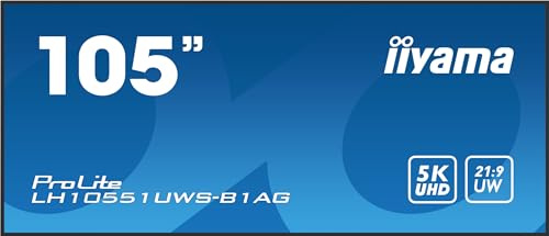 Iiyama Lh10551uwS-B1ag SignagE-Display Digital Beschilderung Flachbildschirm 2,66 M (104.7) Led 500 Cd/m? Ultrawide Full Hd Schwarz 24/7 (lh10551uws