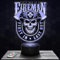 Nachttischlampe Amerikanisches Feuerwehr-Logo Feuerwehr Feuerwehrmann, Geschenkidee Schreibtischlampe Wohnzimmer Weihnachten für Amerikanisches Feuerwehr-Logo Feuerwehrmann-Fans. TOP