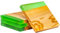 Erreke Lot de 4 Dessous de Verre Original en Bois d'olivier Naturel et Résine Époxy, sous Verre Bois, Ensemble de sous Verre Style Méditerranée 10x10x1.2 cm Couleur Verte