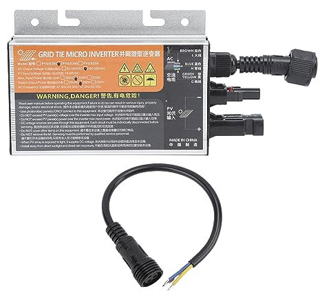 Glomora Onduleur, Onduleur à Onde Sinusoïdale 300 W, Onduleur Triphasé, Micro-onduleur Solaire AC 220 V, Capteur De Température Intégré