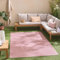 Nazar Tapis Salon Santorini, Interieur Exterieur, Moderne, Blanc, Beige, Gris, Noir, Turquoise, Jaune, Rose, Motif Relief, Poils Court et Doux (986 Rose, 80x150 cm)