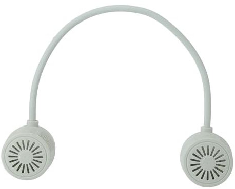 Asixxsix Ventilador de Cuello Portátil, Ventilador de Cuello Silencioso Plegable sin Aspas, Recargable por USB, Pequeño Ventilador de Cuello Colgante Portátil con Batería de 1000 MAh