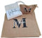 Genérico Set de Playa Personalizado con Inical y NOMBRE, con Bolsa de Yute Personalizada, Neceser y Toalla...