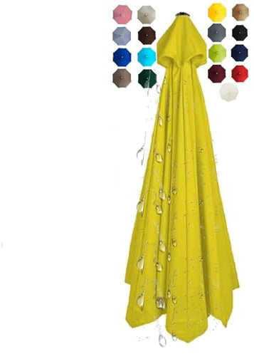 Auvent de Remplacement pour Parasol de Terrasse Toile de Rechange pour Parasol, Toile de Parasol, Toile Parasol 8 Baleines 3 mètres, Toile Parasol 6 Baleines 2 mètres, Toile de Parasol(@18,6 ribs/2.5m
