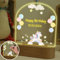 uniqicon Babygeschenke Junge, Geschenk Geburt Junge, Dino Lampe für Jungen, Led Schreibtafel Aus Acryl Mit Cartoon Dinosauriern, Kawaii Warmes Nachtlicht Deko Geschenk