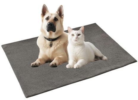 tintoke weiche Hundematte,50 * 70cm hundekissen kleine Hunde waschbar,Hundebett Waschbare Hundematte,weiche Hundematte,Geeignet für alle Arten, mittleren und kleinen Haustieren (dunkelgrau)