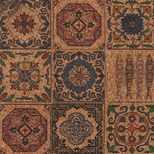 DFLINGA 100 x138cm Kork Leder Stoff Nähmaterialien Kunstleder Stoff Bogen Handwerk Tasche Schuhe Nähen DIY Dekor