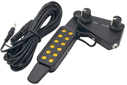 Toyvian Micro Pour Guitare Acoustique Compact Et Portable Capteur Piézoélectrique Pour Instrument De Musique Contacteur Piézoélectrique Sans Perçage