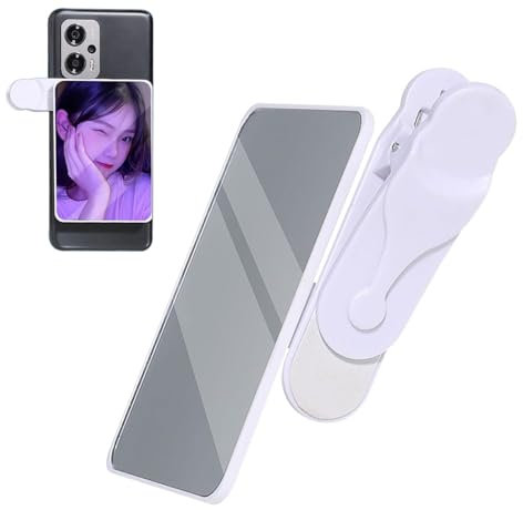 Espejo para Selfies, Vidrio para Selfies para teléfono - Teléfono con Clip Selfie Vlog Looking Glass | Mira cómo te Ves Teléfono Compacto con Espejo para Fotos de Alta definición para Caminar y Tener