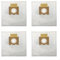 Emiif Lot de 4 sacs à poussière de rechange pour Hoover Style H Series H81 pour aspirateur Telios Extra Canister en tissu non tissé