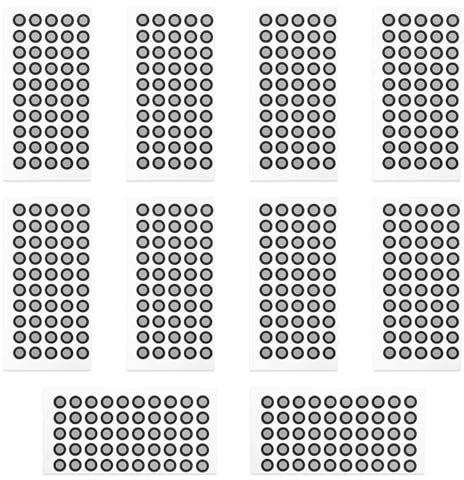 GIONAR 560 Stück 3mm Innen und 6mm Außen 3D Scanner Reflexpunkt, 3d Scanner Spray, 3D-Scanner Reflektierende Markierungspunkte