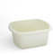 Washing Up Bowl for Sink | Cream Small Rectangular Plastic Sink Bowls (7 Liter Capacity) | Wash Up Basin Bowl for Kitchen Sinks