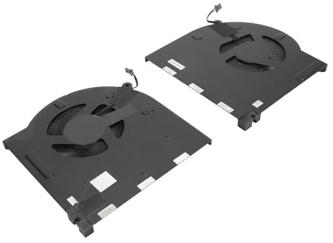 Juroupi 2pcs Laptop CPU GPU Cooling Fan Replacement Cooling Fan for Asus for Dell for Alienware M17 R3 M17R3 M17 R4 M17R4 P45E Series
