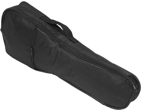 BESTonZON Custodia imbottita per ukulele da 21 pollici, nera | Borsa leggera per trasportare e riporre ukulele soprano compatibili
