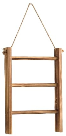 Multifunzionale Stile Vintage Scala di Legno Portasciugamani Da Parete Organizzatori Bagno Scala Mensola