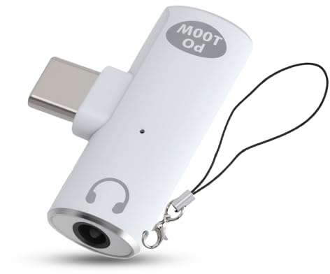 TNSLAND Divisor USB C de 1 a 2, tipo C macho a 2 tomas tipo C, adaptador de auriculares USB C, PD 100 W, carga rápida 10 Gbps, adaptador OTG, para iPhone 16/Pro/Max, Samsung S24/S23, etc