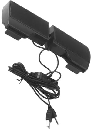 Gatuida Haut-Parleur USB à Pince pour Ordinateur de Bureau Enceinte compacte avec Interface amplificateur numérique pour Son Clair et immersif Compatible PC Portable Tablette