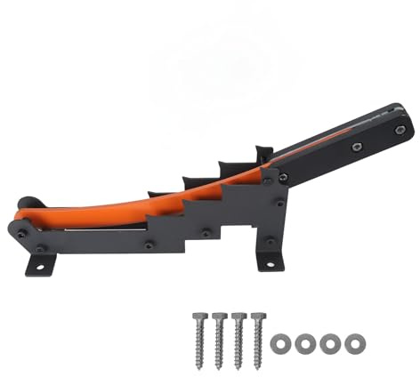 TOPINCN Wall Mounted Kindling Splitter Manual Firewood Log Cutter Tool with High Carbon Steel for Indoor Outdoor Camping Barbecue Picnic