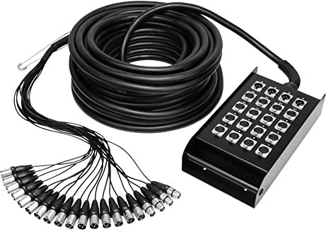 Adam Hall Cables K 20 C 30 - Câble Multipaire avec Boîtier de Scène 16/4 30 m