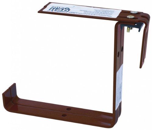 Halter für Standard Balkonkasten Blumenkastenhalter, Farbe:braun