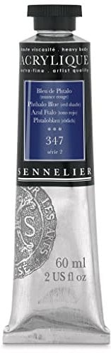 Sennelier Extra-Fine Artist Acryliques phthalo blue (red shade) 347 60 ml by Sennelier