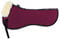 Engel Reitsport | SAKIS1-L-BOR-MED | Sattelkissen mit echtem Merino Lammfell | Fellrand vorne | Steppstoff Bordeauxrot Fell med. | Grösse L