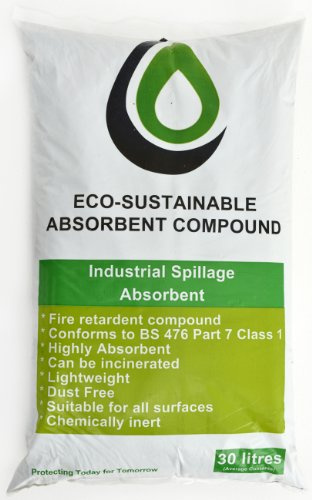 Ecospill GR0001 Organic Absorbent Granules, 30 L