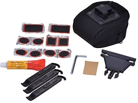 Filmer Fahrrad Werkzeug Werkzeugtasche Flickzeug Reparatur Set 18 tlg Reparaturset