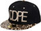 styleBREAKER Snapback Cap DDPE im Leo Design mit Schlangen Prägung, Baseball Cap, verstellbar, Unisex 04023034, Farbe:Schwarz-Beige