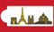 designer stencils Kuchenschablone mit der Skyline von Paris, detaillierte Skyline, C1002