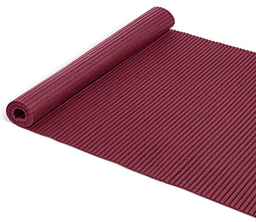 Badematte Badvorleger Weichschaummatte Badläufer Antirutsch Rot/Bordo 65x240cm