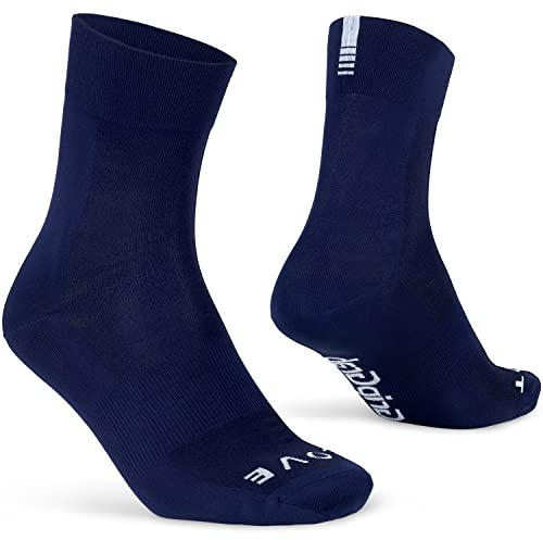 GripGrab Lightweight SL Fahrrad Socken Sommer - Radsocken Kurz & Lang | Coolmax Material mit Mesh-Zonen, 1er & 3er Pack, ca. 9 cm kurz / ca. 15 cm lang, minimales Branding