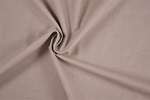 Generisch Baumwolle - Uni/einfarbig - Meterware-Öko-Tex - 0,50 m-220g/lfm - Fahnentuch - Baumwollstoffe (Beige 6005)