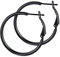 GoldChic Creolen Schwarz Damen Schwarze Ohrringe Edelstahl Creolen 30MM Mittelgroß Kreolen Schlichte Rundohrringe Kreis Ohrringe Ohrschmuck Accessoire